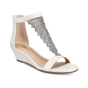 Thalia Sodi White Wedge Sandal